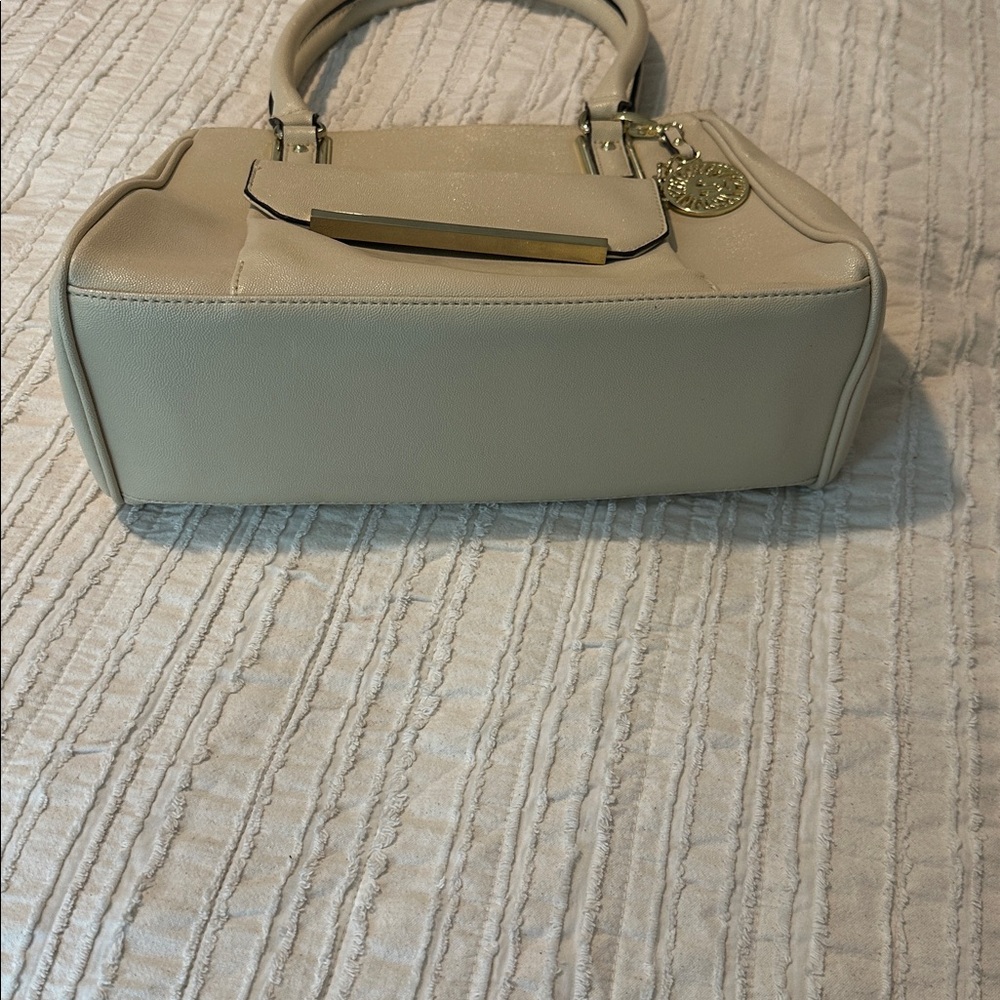 Anne Klein Ivory Shoulder Purse with Gold Details - Picture 7 of 7